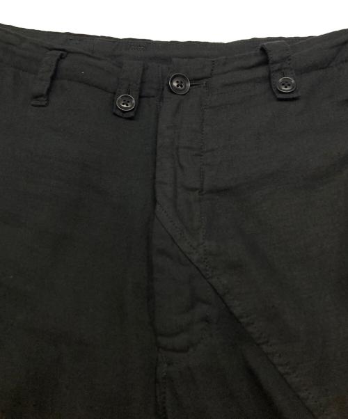 GROUND Y（グラウンドワイ）GROUND Y (グラウンドワイ) Wrap Skirt Pants ブラック サイズ:3の古着・服飾アイテム