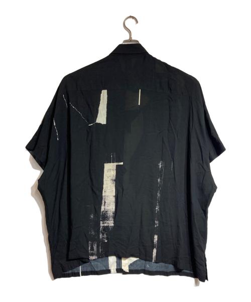 GROUND Y（グラウンドワイ）GROUND Y (グラウンドワイ) Front Dolman Short Sleeve Big Shirt ARTICLE ブラック サイズ:3の古着・服飾アイテム