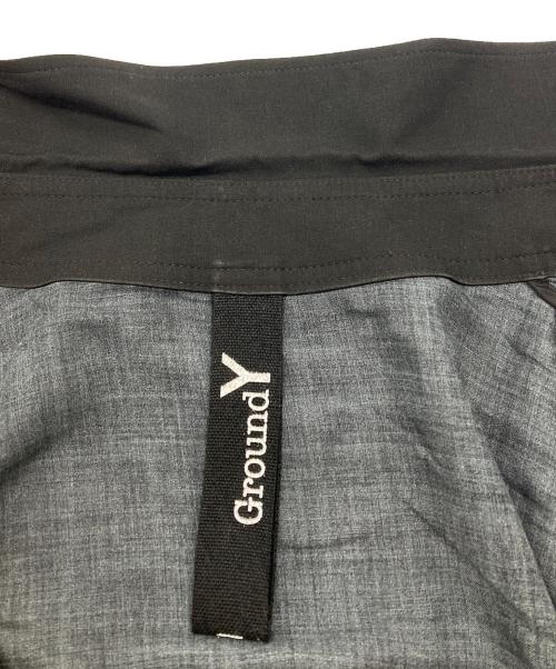 GROUND Y（グラウンドワイ）GROUND Y (グラウンドワイ) Front Dolman Short Sleeve Big Shirt ARTICLE ブラック サイズ:3の古着・服飾アイテム