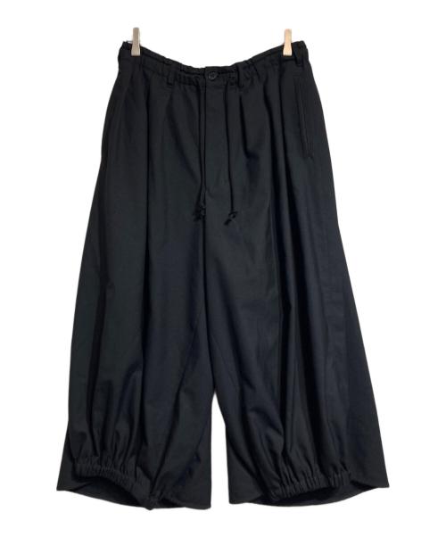 GROUND Y（グラウンドワイ）GROUND Y (グラウンドワイ) T/W gabardine Crow pants ブラック サイズ:3の古着・服飾アイテム