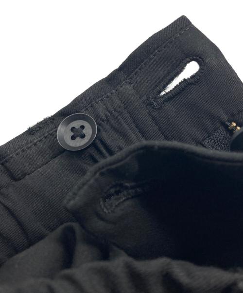 GROUND Y（グラウンドワイ）GROUND Y (グラウンドワイ) T/W gabardine Crow pants ブラック サイズ:3の古着・服飾アイテム