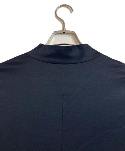 Mame Kurogouchi（マメクロゴウチ）Mame Kurogouchi (マメクロゴウチ) Mercerized Cotton V-neck Dress ネイビー サイズ:1の古着・服飾アイテム