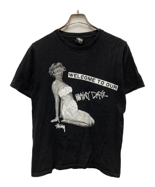 stussy（ステューシー）stussy (ステューシー) NEXUSVII (ネクサスセブン) プリントTシャツ ブラック サイズ:Sの古着・服飾アイテム
