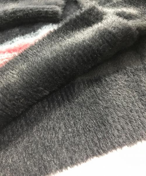 stussy（ステューシー）stussy (ステューシー) Stripe Shaggy ブラック サイズ:Mの古着・服飾アイテム