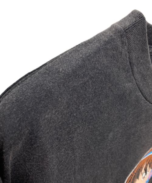 HOOK-UPS（フックアップス）HOOK-UPS (フックアップス) プリントTシャツ ブラック サイズ:XLの古着・服飾アイテム