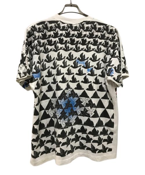 SoF Tee（ソフ ティー）SoF Tee (ソフ ティー) アートプリントTシャツ ホワイト×ブラック サイズ:Lの古着・服飾アイテム