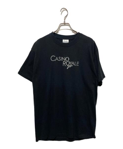 007 Casino Royale（ダブルオーセブン）007 Casino Royale (ダブルオーセブン) プリントTシャツ ブラック サイズ:Mの古着・服飾アイテム