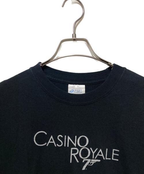 007 Casino Royale（ダブルオーセブン）007 Casino Royale (ダブルオーセブン) プリントTシャツ ブラック サイズ:Mの古着・服飾アイテム