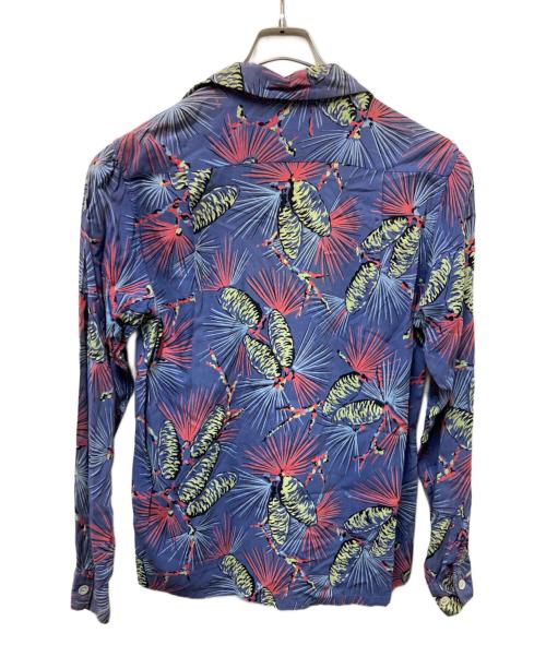 Tru VAl（-）Tru VAl (-) オープンカラーシャツ ブルー サイズ:14S14 1/2の古着・服飾アイテム