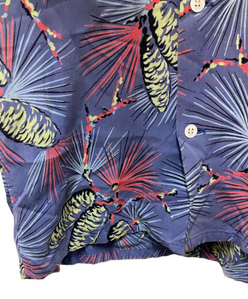 Tru VAl（-）Tru VAl (-) オープンカラーシャツ ブルー サイズ:14S14 1/2の古着・服飾アイテム