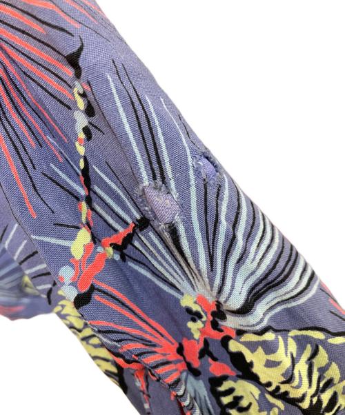 Tru VAl（-）Tru VAl (-) オープンカラーシャツ ブルー サイズ:14S14 1/2の古着・服飾アイテム