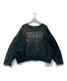 POLO RALPH LAUREN（ポロ・ラルフローレン）の古着「ロゴスウェット」｜ブラック