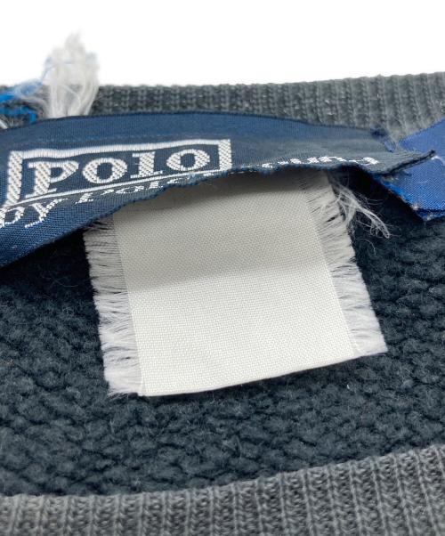 POLO RALPH LAUREN（ポロ・ラルフローレン）POLO RALPH LAUREN (ポロ・ラルフローレン) ロゴスウェット ブラック サイズ:Lの古着・服飾アイテム
