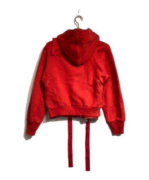 UNDERCOVER（アンダーカバー）UNDERCOVER (アンダーカバー) ダブルレイヤーバックルストラップジャケット レッド サイズ:1の古着・服飾アイテム