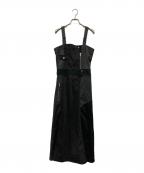 UNITED TOKYOユナイテッドトーキョー）の古着「チューブトップデザインワンピース」｜ブラック