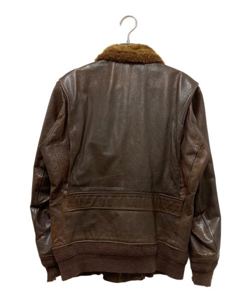U'S NAVY（ユーエスネイビー）U'S NAVY (ユーエスネイビー) フライトジャケット ブラウン サイズ:36の古着・服飾アイテム