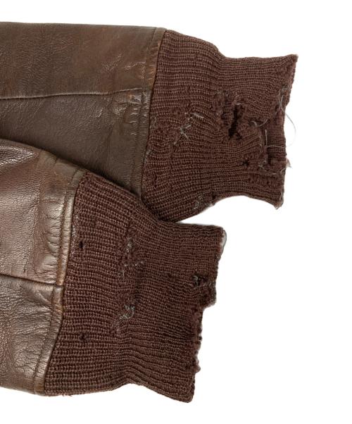 U'S NAVY（ユーエスネイビー）U'S NAVY (ユーエスネイビー) フライトジャケット ブラウン サイズ:36の古着・服飾アイテム