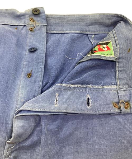 LA CHOUETTE（-）LA CHOUETTE (-) ユーロワークパンツ ブルー サイズ:不明の古着・服飾アイテム