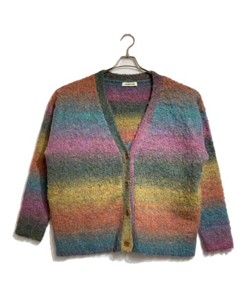 AMBERGLEAM（アンバーグリーム）AMBERGLEAM (アンバーグリーム) Soft Light Knit Cardigan マルチカラー サイズ:Lの古着・服飾アイテム