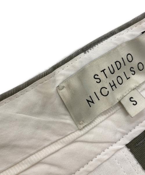 STUDIO NICHOLSON（スタジオ ニコルソン）STUDIO NICHOLSON (スタジオ ニコルソン) BEN PEACHED COTTON TWIL PANTS グレー サイズ:Sの古着・服飾アイテム