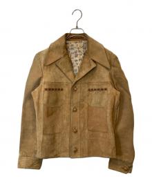 USED（ユーズド）の古着「スウェードレザージャケット」｜ブラウン