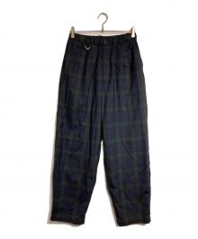 SOPH.（ソフ）の古着「TAPERED BOLD PANTS」｜グリーン