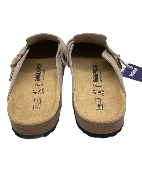 BIRKENSTOCK（ビルケンシュトック）BIRKENSTOCK (ビルケンシュトック) BOSTON スエードサンダル ベージュ サイズ:26.5cmの古着・服飾アイテム