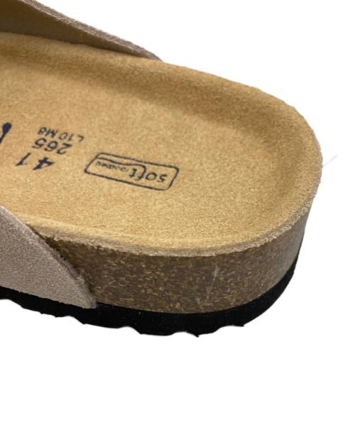 BIRKENSTOCK（ビルケンシュトック）BIRKENSTOCK (ビルケンシュトック) BOSTON スエードサンダル ベージュ サイズ:26.5cmの古着・服飾アイテム