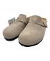 BIRKENSTOCK（ビルケンシュトック）の古着「BOSTON スエードサンダル」｜ベージュ