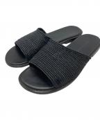 Manolo Blahnikマノロブラニク）の古着「フラットサンダル」｜ブラック