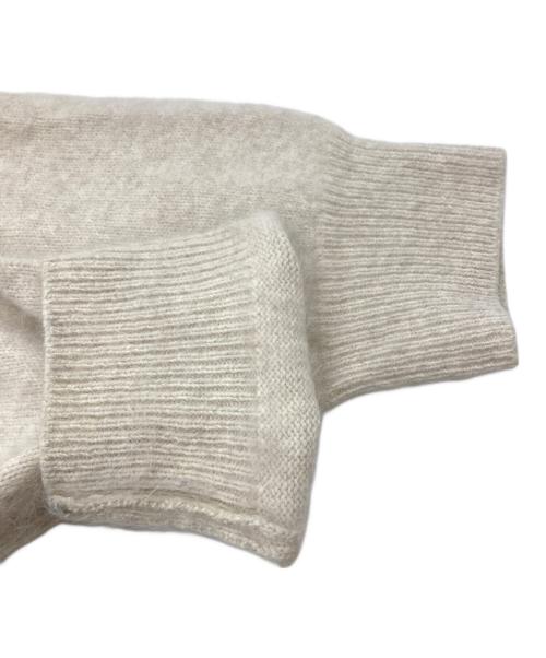 rencontrant（レンコントラント）rencontrant (レンコントラント) フォックスニットパーカー ベージュ サイズ:Mの古着・服飾アイテム