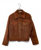 MONTGOMERY WARDモンゴメリーワード）の古着「スエードトラッカージャケット」｜ブラウン