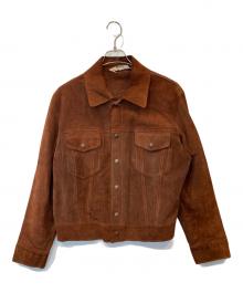 MONTGOMERY WARD（モンゴメリーワード）の古着「スエードトラッカージャケット」｜ブラウン