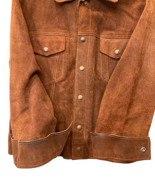 MONTGOMERY WARD（モンゴメリーワード）MONTGOMERY WARD (モンゴメリーワード) スエードトラッカージャケット ブラウン サイズ:表記がないため不明の古着・服飾アイテム