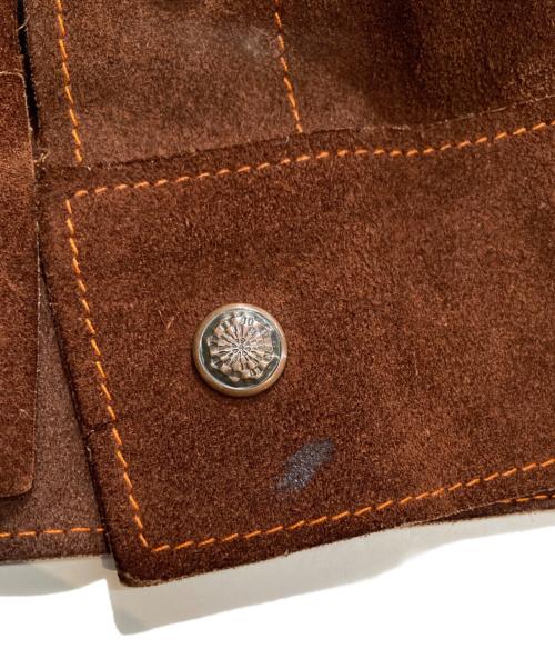 MONTGOMERY WARD（モンゴメリーワード）MONTGOMERY WARD (モンゴメリーワード) スエードトラッカージャケット ブラウン サイズ:表記がないため不明の古着・服飾アイテム