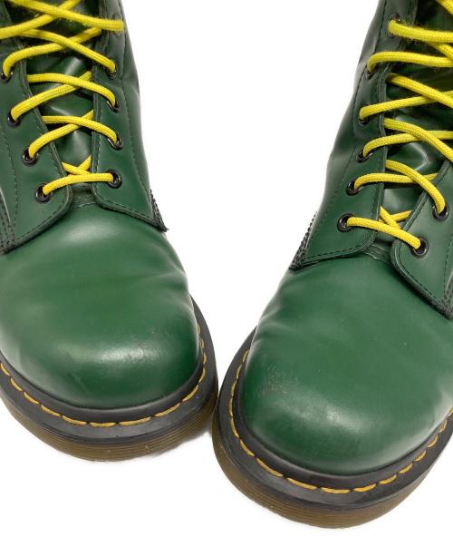 Dr.Martens（ドクターマーチン）Dr.Martens (ドクターマーチン) 8ホール レースアップブーツ グリーン サイズ:UK8/US10の古着・服飾アイテム