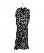 Snidelスナイデル）の古着「Sustainableボウタイバリエワンピース」｜ブラック