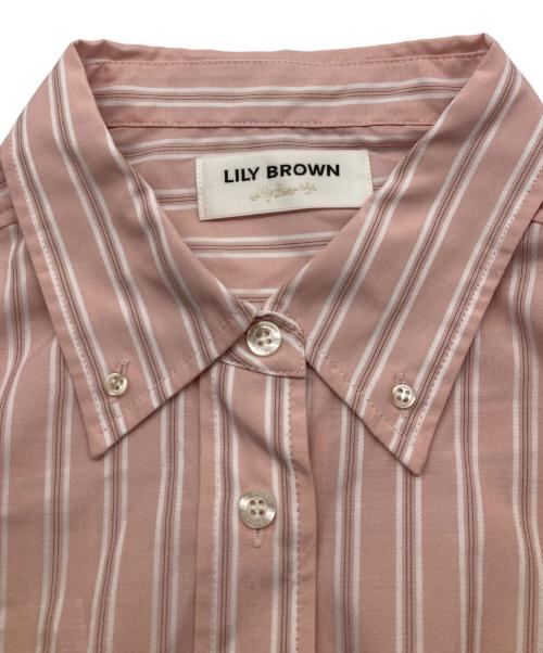 Lily Brown（リリーブラウン）Lily Brown (リリーブラウン) Lily Bearクラシックシャツ ピンク サイズ:Fの古着・服飾アイテム