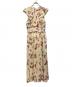 Lily Brown (リリーブラウン) シアープリントフリルワンピース ベージュ サイズ:	SIZE 1：7000円
