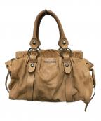 MIU MIUミュウミュウ）の古着「ヴィッテロルクス2WAYバッグ」｜ブラウン