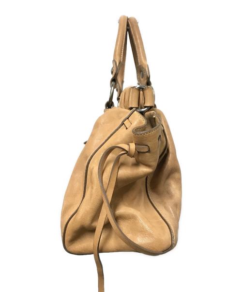 MIU MIU（ミュウミュウ）MIU MIU (ミュウミュウ) ヴィッテロルクス2WAYバッグ ブラウンの古着・服飾アイテム