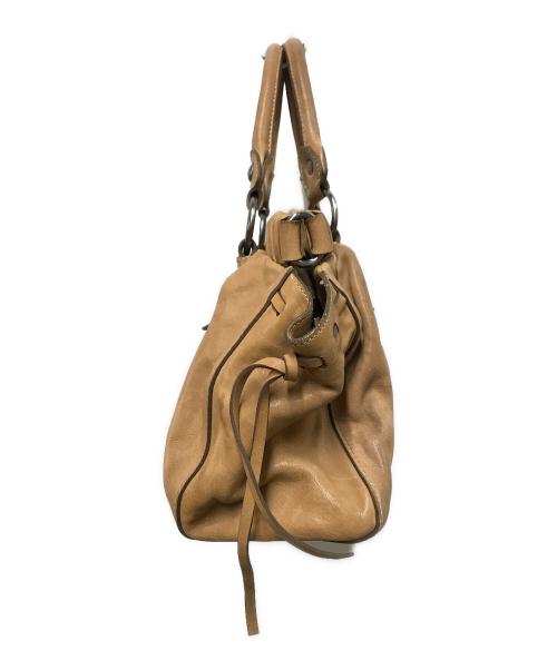 MIU MIU（ミュウミュウ）MIU MIU (ミュウミュウ) ヴィッテロルクス2WAYバッグ ブラウンの古着・服飾アイテム