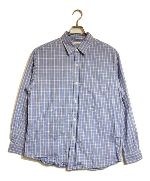 STEVEN ALAN（スティーブンアラン）STEVEN ALAN (スティーブンアラン) VIYELLA CHECK SINGLE NEEDLE SHIRT ブルー サイズ:Mの古着・服飾アイテム