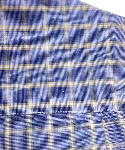 STEVEN ALAN（スティーブンアラン）STEVEN ALAN (スティーブンアラン) VIYELLA CHECK SINGLE NEEDLE SHIRT ブルー サイズ:Mの古着・服飾アイテム