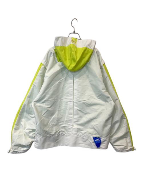 PUMA（プーマ）PUMA (プーマ) ADER error (アーダーエラー) アノラックパーカー　595535-02 ホワイト×イエロー サイズ:Mの古着・服飾アイテム