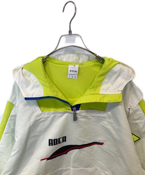 PUMA（プーマ）PUMA (プーマ) ADER error (アーダーエラー) アノラックパーカー　595535-02 ホワイト×イエロー サイズ:Mの古着・服飾アイテム