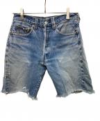 LEVI'Sリーバイス）の古着「66後期501ハーフデニムパンツ」｜インディゴ