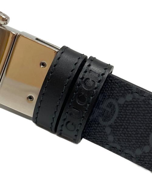 GUCCI（グッチ）GUCCI (グッチ) GGスプリームリバーシブルベルト ブラックの古着・服飾アイテム