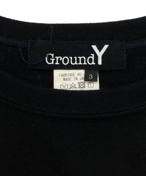GROUND Y（グラウンドワイ）GROUND Y (グラウンドワイ) ロゴプリントTシャツ ブラック サイズ:3の古着・服飾アイテム