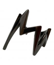 Yohji Yamamoto RIEFE（ヨウジヤマモト）の古着「黒艶ノイズイヤーカフ」｜ブラック